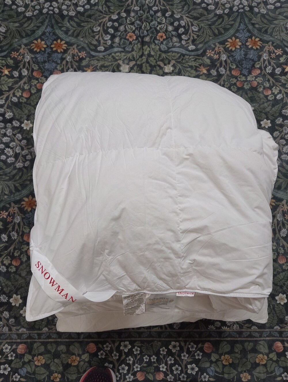 SNOWMAN White Down Comforter Queen Duvet Insert 90x90 OEKO-TEX Warm Cozy Bedding